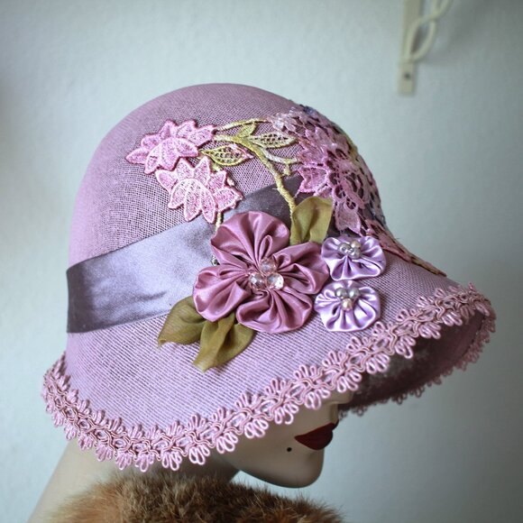 @0s Flapper Garden Party Wide Brim Hat main image 4